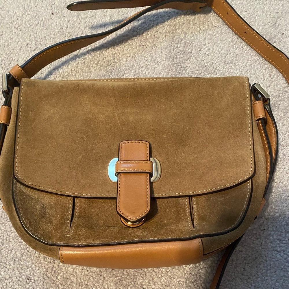Michael Kors crossbody suede bag